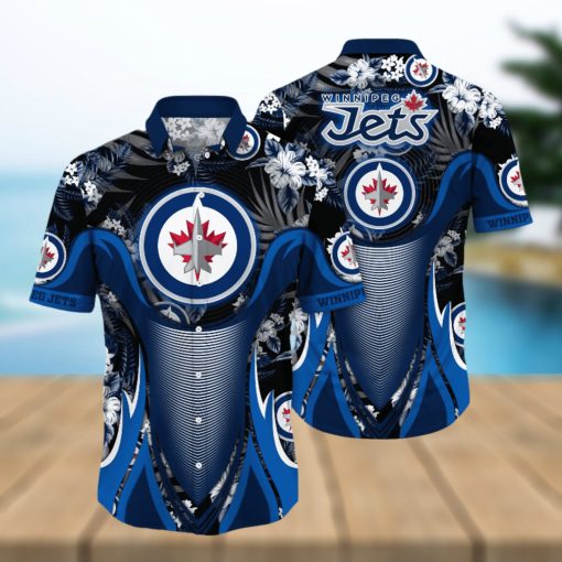 Winnipeg Jets NHL Hawaiian Shirt Vacation Time Aloha Shirt