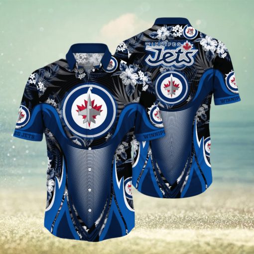 Winnipeg Jets NHL Hawaiian Shirt Vacation Time Aloha Shirt