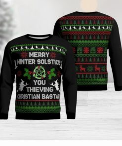 Witch Merry Winter Solstice Ugly Sweater