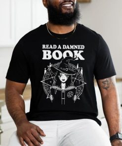 Witch girl new worlds read a book Halloween shirt