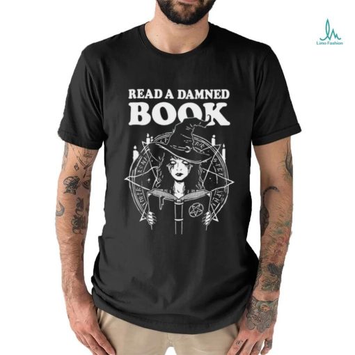 Witch girl new worlds read a book Halloween shirt