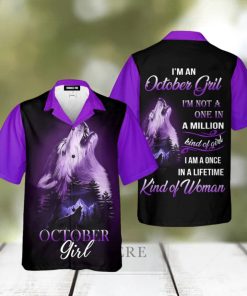 Wolf October Girl Hawaiian Shirt For Men & Women