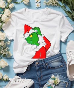 Women's Fashion Short Sleeve Ew People Grinch Print Funny Grinch Christmas T shirt