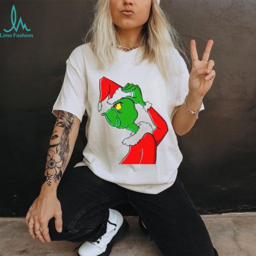 Women’s Fashion Short Sleeve Ew People Grinch Print Funny Grinch Christmas T shirt