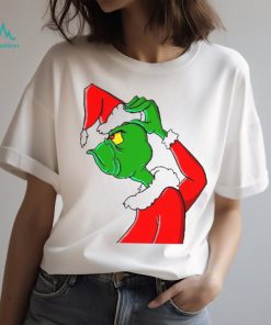 Women's Fashion Short Sleeve Ew People Grinch Print Funny Grinch Christmas T shirt