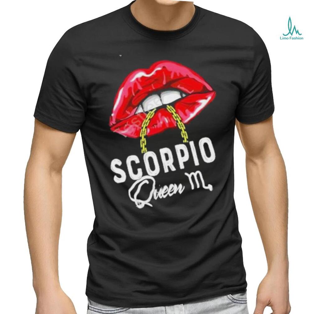 Womens Pink Lips Scorpio Queen Shirt Womens Pink Lips Scorpio Queen Shirt