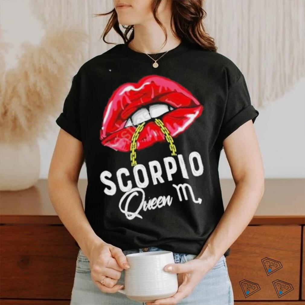 Womens Pink Lips Scorpio Queen Shirt Womens Pink Lips Scorpio Queen Shirt