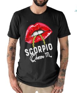 Womens Pink Lips Scorpio Queen Shirt, hoodie, sweater, long sleeve and tank top Womens Pink Lips Scorpio Queen Shirt