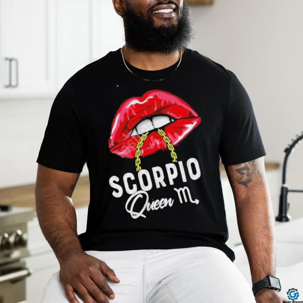 Womens Pink Lips Scorpio Queen Shirt Womens Pink Lips Scorpio Queen Shirt