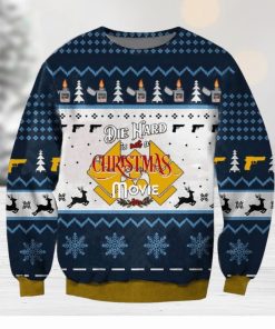 Xmas Diehard Christmas Fabric Knitted 3D Sweater For Thanksgiving