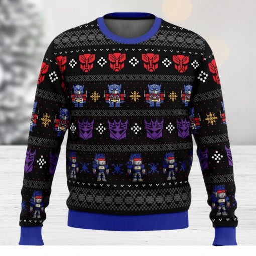 Xmas in Disguise Transformers Ugly Christmas Sweater