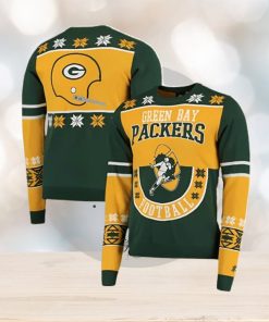 Yellow Green Bay Packers Ugly Christmas Sweater