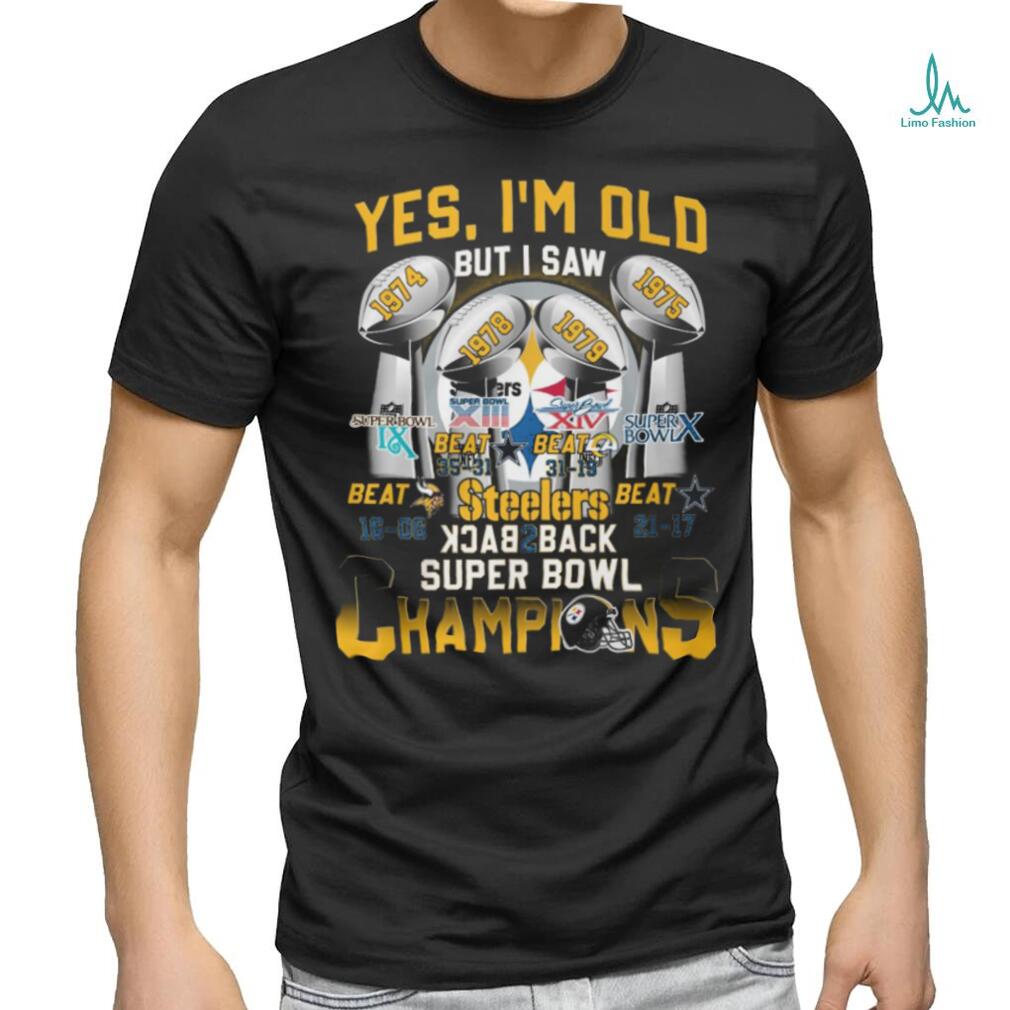 Yes I'm old but I saw Packers back 2 back Super Bowl Champions shirt -  Limotees