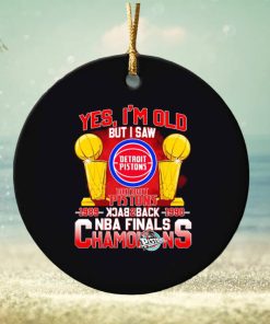 Yes I’m old but I saw Detroit Pistons back to back NBA Finals Champions ornament