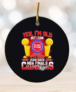 Yes I’m old but I saw Detroit Pistons back to back NBA Finals Champions ornament