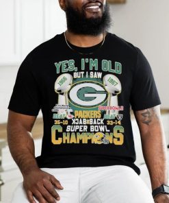 Yes ‘I’m old but I saw Green Bay Packers Beat 35 10 Neat 33 14 back 2 back Super Bowl Champions Shirt, hoodie, sweater, long sleeve and tank top Yes ‘I’m old but I saw Green Bay Packers Beat 35 10 Neat 33 14 back 2 back Super Bowl Champions Shirt