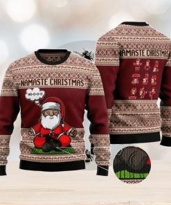 Yoga Santa Clause Family Gift Ugly Christmas Sweater