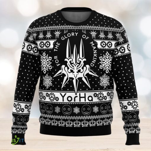 Yorha Nier Automata Cute Ugly Christmas Sweater Christmas Gift For Family