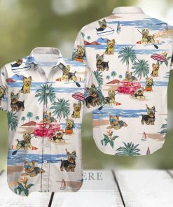 Yorkie Button Hawaiian Shirt