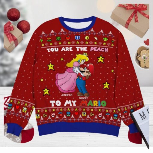 You Are The Peach Personalized 3D Knitted Ugly Sweater