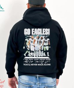 Eagles Walking Abbey Road Signatures Football Shirt Nick 