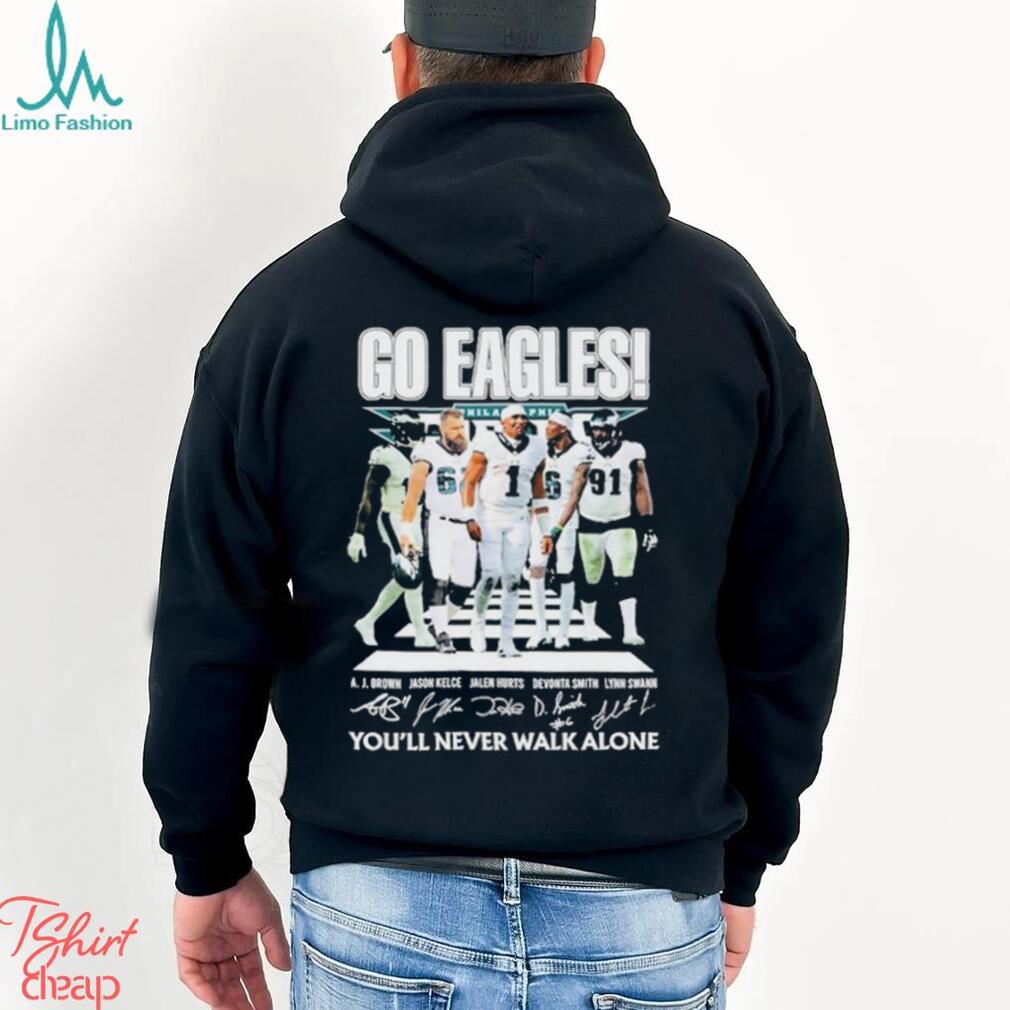 Philadelphia Eagles Abbey Road signatures shirt, hoodie, sweater