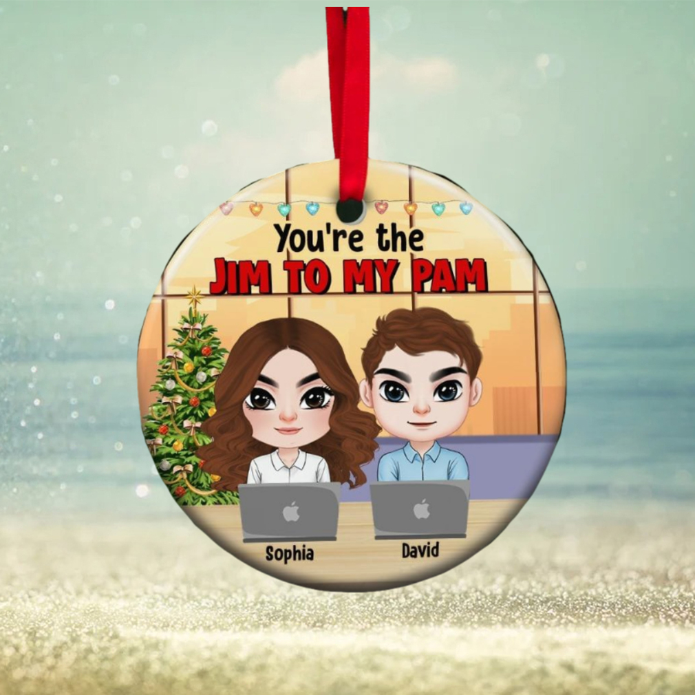 You’re The Jim To My Pam, Personalized Office Couple Ornament You’re The Jim To My Pam, Personalized Office Couple Ornament