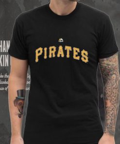 Youth Pittsburgh Pirates Gerrit Cole Majestic Black Player Name & Number T Shirt