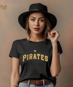 Youth Pittsburgh Pirates Gerrit Cole Majestic Black Player Name & Number T Shirt