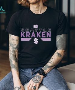 Youth Seattle Kraken Levelwear Black Hockey Fights Cancer Podium Fleece Shirt