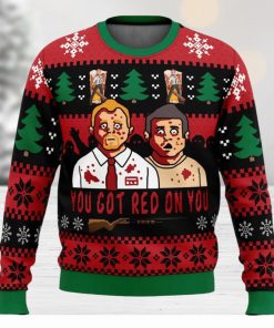 Youve Got red On You Shaun of the Dead Ugly Christmas Sweater