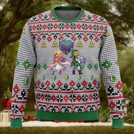 Zelda and Link 3D Ugly Christmas Sweater Christmas Holiday Gift