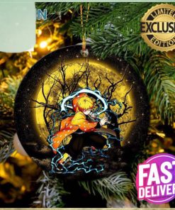 Zenitsu Moonlight 2023 Holiday Gifts Custom Name Christmas Ornament