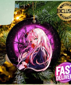 Zero Two Moonlight 2023 Holiday Gifts Custom Name Christmas Ornament
