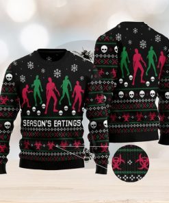 Zoombie Season Eatings Family Gift Ugly Christmas Sweater