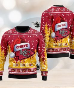 ansas City Chiefs NFL Santa Claus Hat New Style Personalized Knitted 3D Sweater