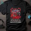 batman DC thank you for the memories signatures shirt