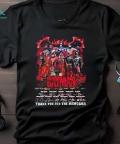 batman DC thank you for the memories signatures shirt