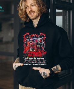 batman DC thank you for the memories signatures shirt