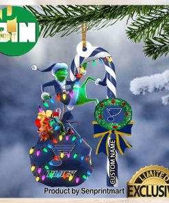 christmas gifts st louis blues nhl grinch candy cane custom name ornament 1 V1fAT