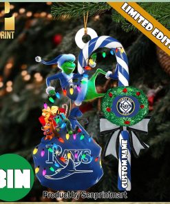 christmas gifts tampa bay rays mlb custom name grinch candy cane ornament 1 MUXv3
