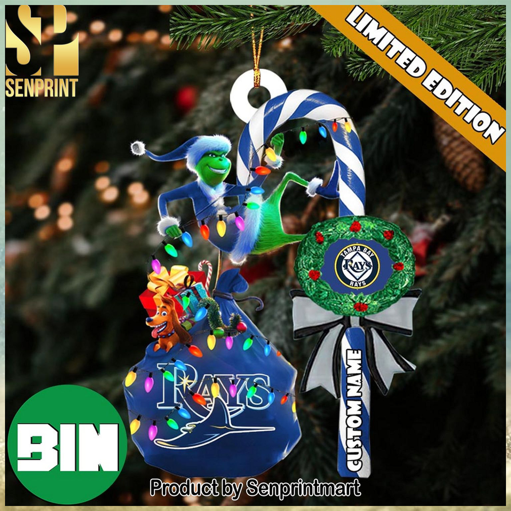 christmas gifts tampa bay rays mlb custom name grinch candy cane ornament 1 MUXv3 christmas gifts tampa bay rays mlb custom name grinch candy cane ornament 1 MUXv3
