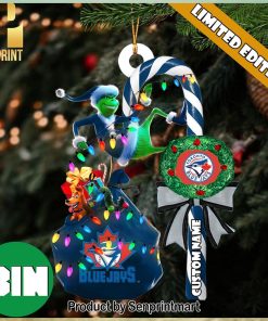 christmas gifts toronto blue jays mlb custom name grinch candy cane ornament 1 rS30v