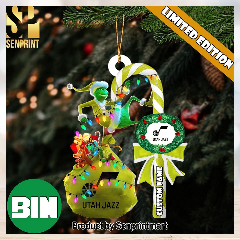 christmas gifts utah jazz nba custom name grinch candy cane ornament 1 ycmKM christmas gifts utah jazz nba custom name grinch candy cane ornament 1 ycmKM