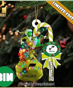 christmas gifts utah jazz nba custom name grinch candy cane ornament 1 ycmKM