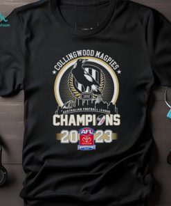 collingwood magpies champions 2023 afl shirt