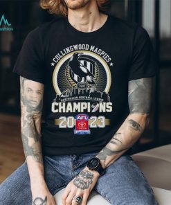collingwood magpies champions 2023 afl shirt