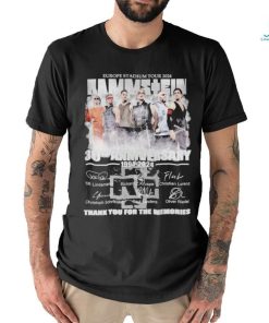 europe stadium tour 2024 rammstein 30th anniversary 1994 2024 thank you for the memories shirt