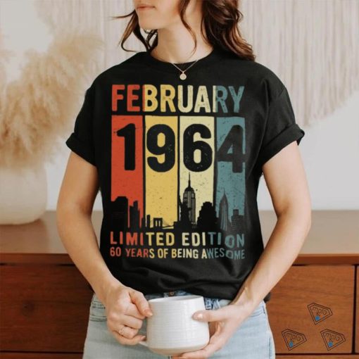 february 1964 limited edition 60 years of being awesome shirt