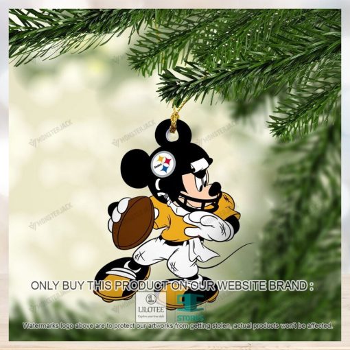 mickey mouse nfl pittsburgh steelers christmas ornament 1 52791